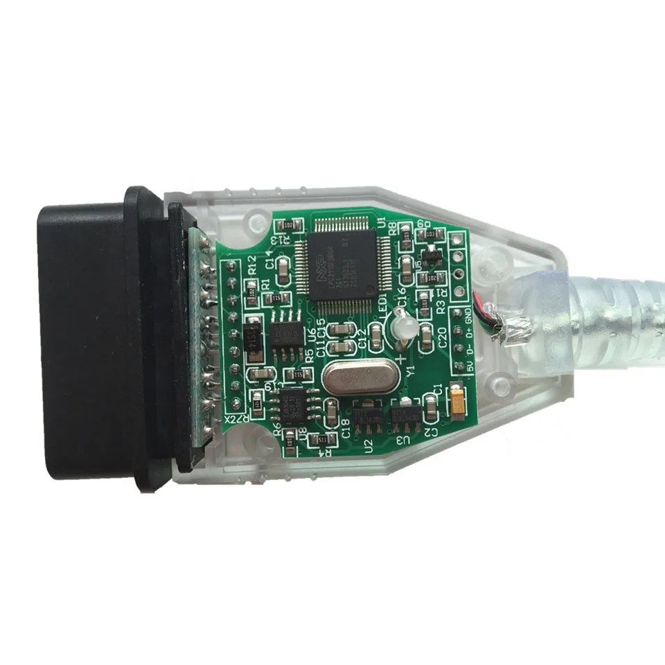 Мини VCI для T oyota MINI J2534 tis Techstream V14.10.028 10 шт OBD2 диагностический сканер L exus|Кабели и