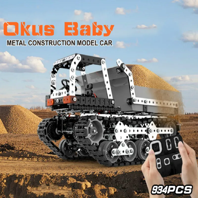 24g 10ch rc гусеничный самосвал diy из н