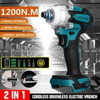 brushless cordless electric impact wrench rechargeable 12 inch wrench upgrade 4 speed power tools for makita 18v battery