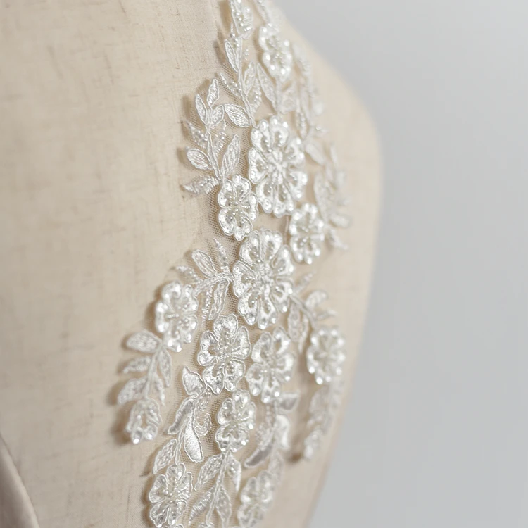 

beaded lace motif DIY bridal lace dresses applique bridal dresses lace patch