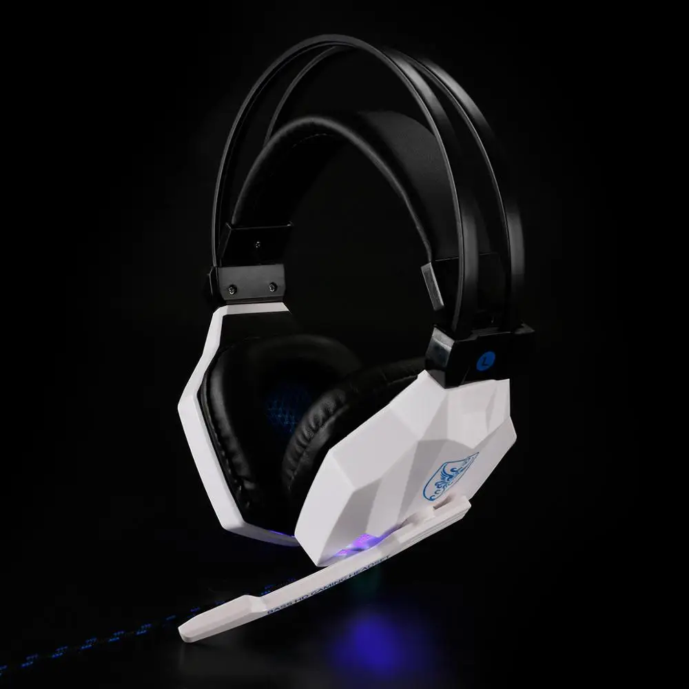 Led 3 5 мм наушники игровая гарнитура с микрофоном для геймеров ПК PS4 игры Стерео