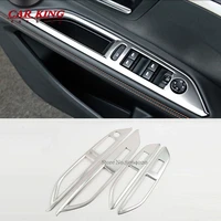 for peugeot 3008 gt 2017 2018 2021 accessories stainless steel car window switch cover window control panel trim car styling lhd