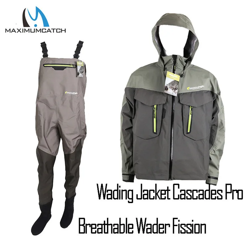 Combo 4 Maximumcatch Открытый чулок ножной светильник вес дышащий Fly Рыбалка Wader водонепроницаемый болотные брюки Рыбалка Wader куртка - Цвет: Combo 4