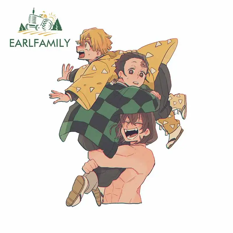 

EARLFAMILY 13 см x 9,9 см для рассекающего демонов автомобильные наклейки водонепроницаемые тонкие наклейки виниловый материал устойчивые к царап...