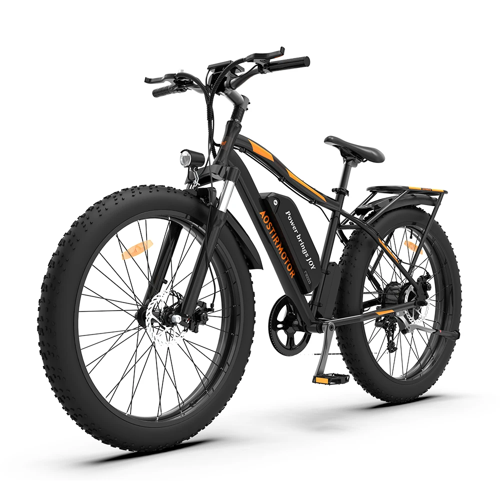 Bestellen AOSTIRMOTOR S07-B Elektrische Bike 750W 26 Zoll 4,0 Fett Reifen Leistungsstarke Berg Fahrrad 48V 13Ah Lithium-Batterie Stadt Strand Ebike