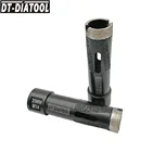 DT_DIATOOL 2 шт.компл. диаметр 25 мм M14 лазерная сварка алмазное сухое сверление сердечник кольцевая пила для твердого мрамора натуральный камень Бетон