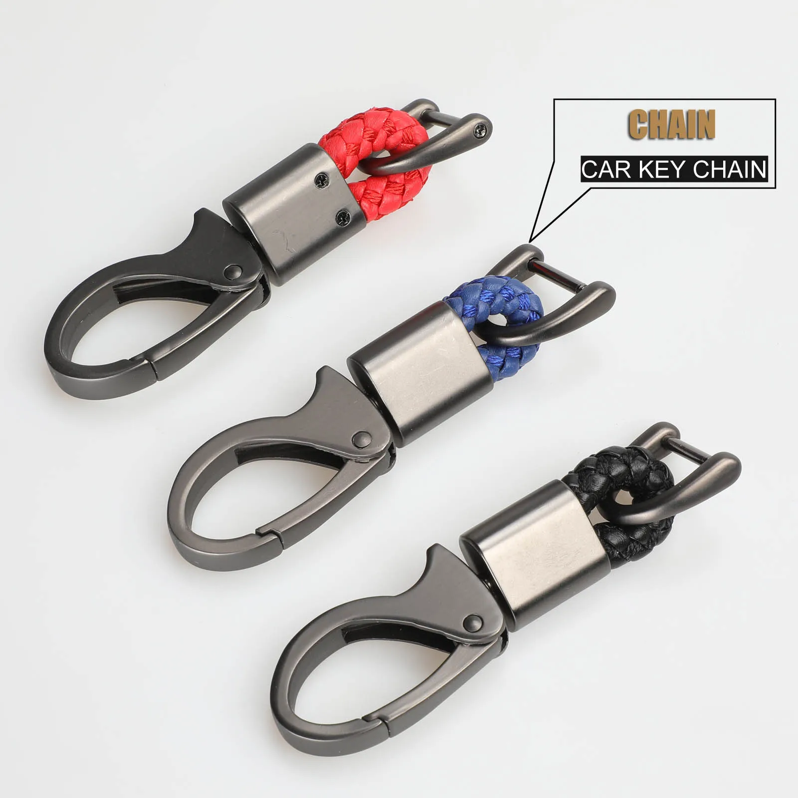 Автомобильный держатель для ключей kutery ручная плетеная подкова пряжка брелок
