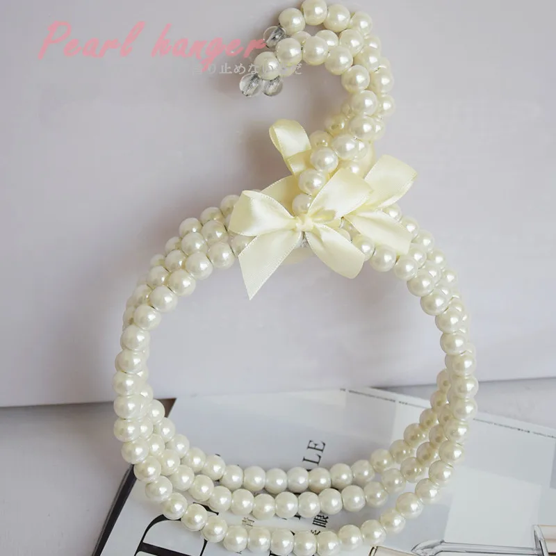 1 шт. Высший сорт белый розовый сладкий лук ABS жемчужный шарф Вешалка шелковые