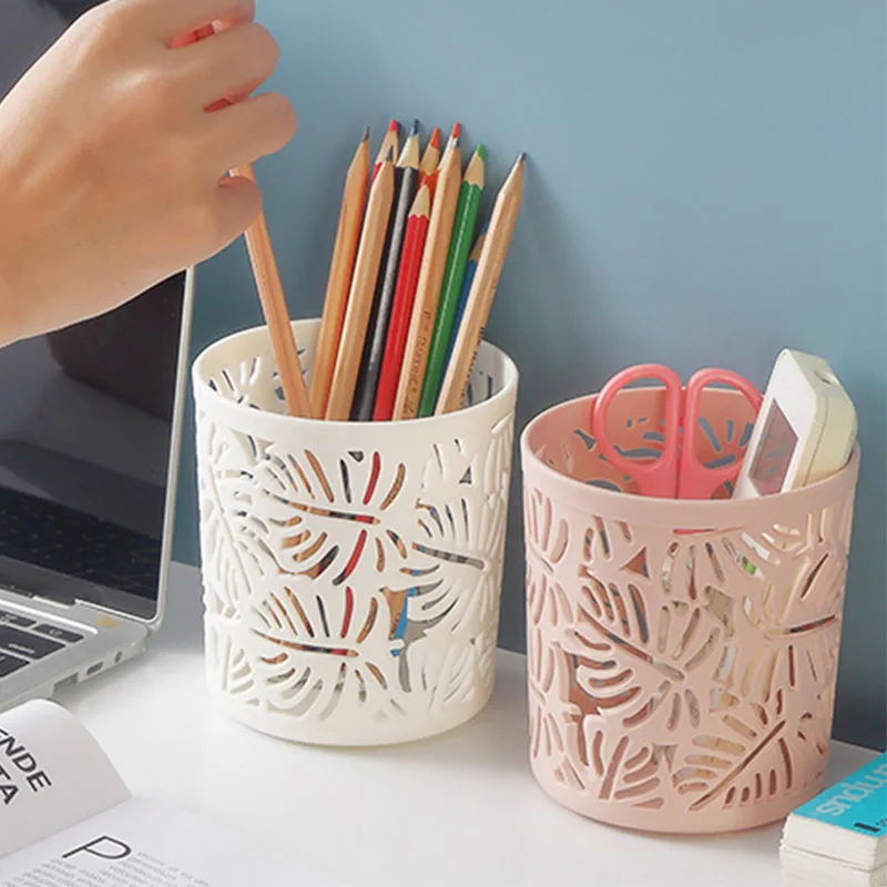 

Многофункциональный полый шкатулка для хранения в скандинавском стиле, держатель для кистей для макияжа, органайзер для канцелярских прин...