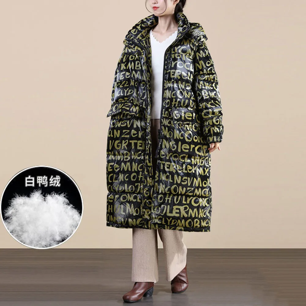 Зимняя одежда теплая зимняя пуховая куртка для женщин новинка 2021 модное длинное