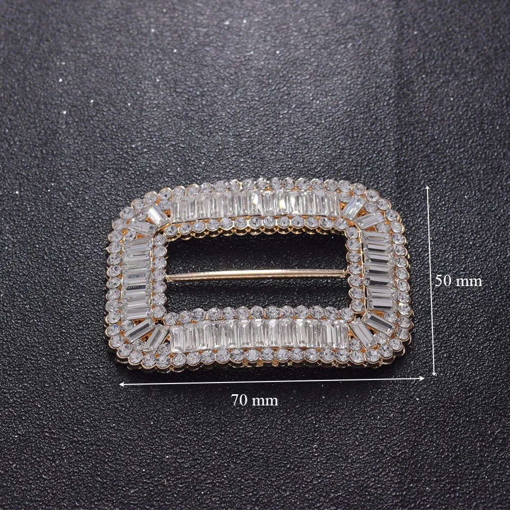 2 шт./лот женские пряжки из сплава для обуви лента с узлом ремня со стразами