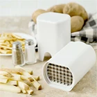 Измельчитель картофеля 2-в-1, измельчитель прочный, 1 шт., устройство для резки картофеля фри и микроволновых контейнеров, резак для фри и картофеля