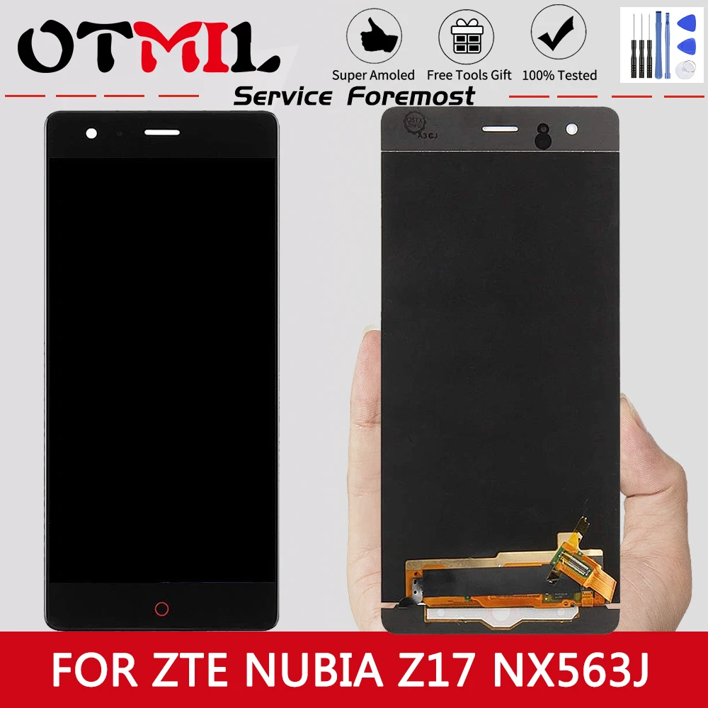 Оригинальный ЖК дисплей 5 дюйма для ZTE Nubia Z17 NX563J с сенсорным экраном и