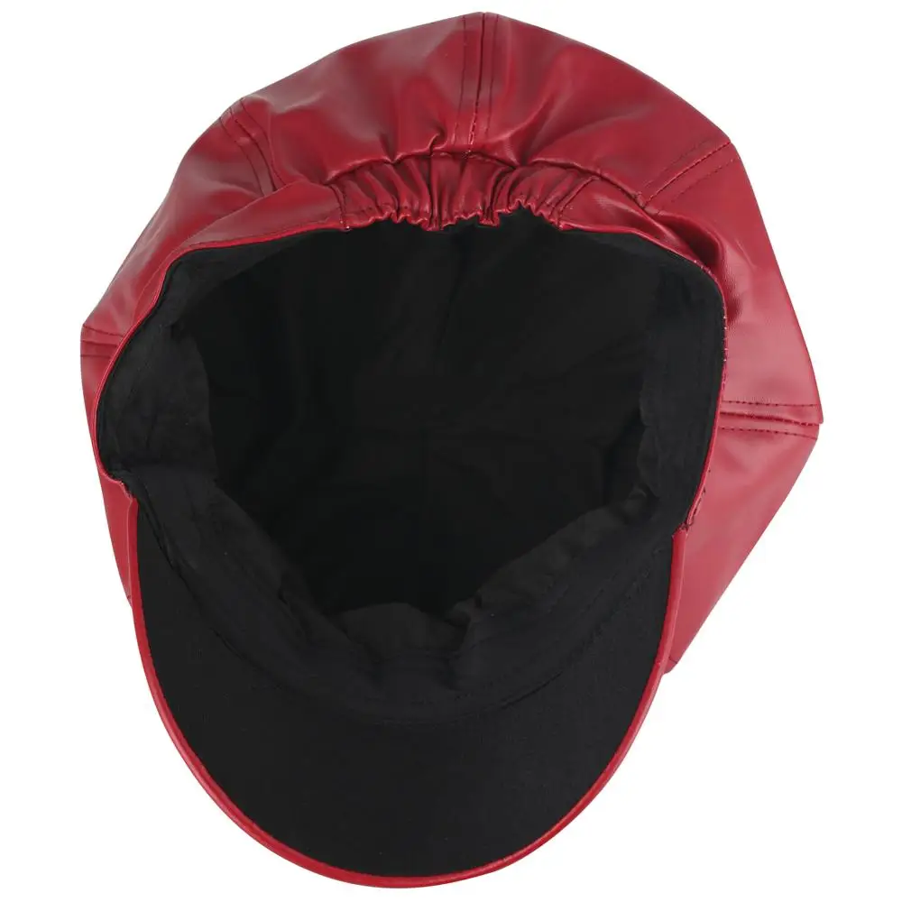 Элегантные женские береты шапки из искусственной кожи уличная Блиндер