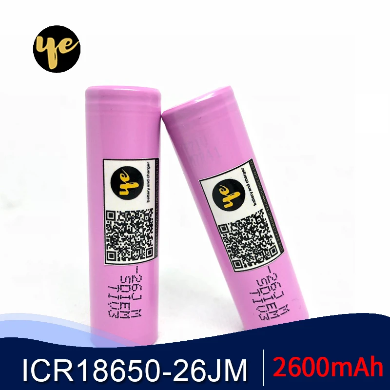 (4 шт.) абсолютно новый оригинал для Samsung ICR18650-26JM 26JM 18650 2600mah 3 7 V литий-ионный