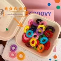 hair accessories headdress telephone wire hair ties bracelet candy colored hair rope telephone line rubber headband head rope