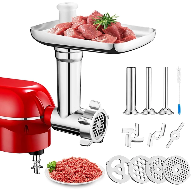 Meat Grinder Sausage Stuffer New And Tomato Juice DIY Ketchup Attachment For KitchenAid Stand Mixer Kitchen Tools Cook Mincer