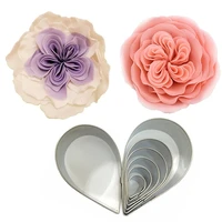 stainless steel cookie cutters set for fondant candy pastry design and cake decoration leaves shape stainless cake cutters