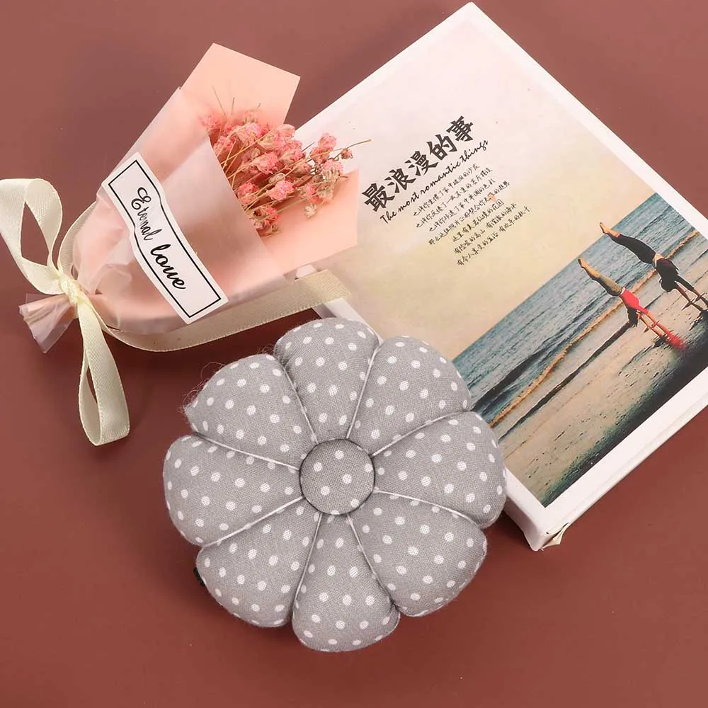 Швейная подушечка в форме тыквы хлопковая пуговица из ткани ремешок для вышивки