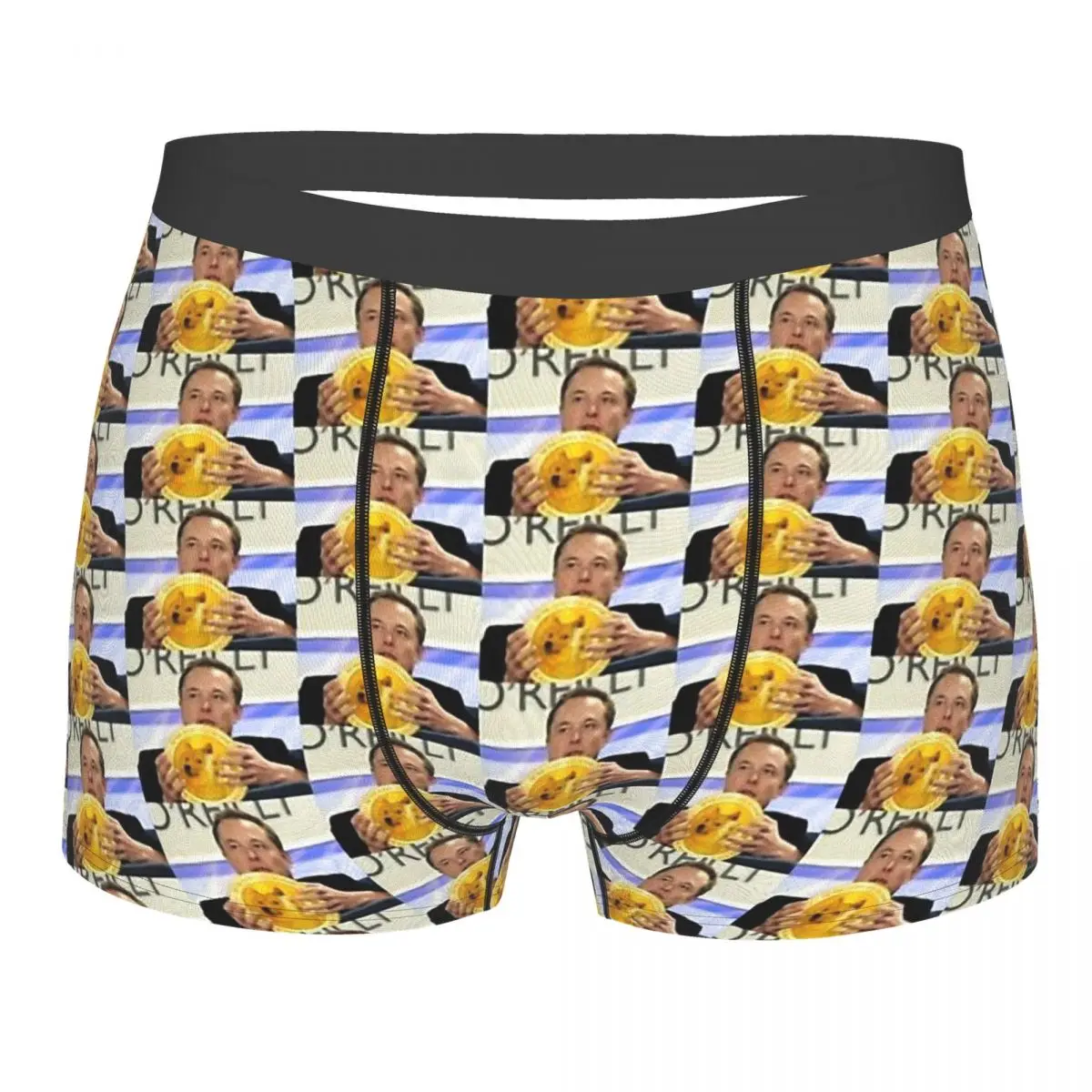 

Dogecoin Coin Creative Doge Underpants Breathbale Panties Man Underwear Print Shorts Boxer Briefs