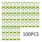 100 шт. зажимы для крепления стен растений, Самоклеящиеся Застежки, фиксирующие зажимы, зажимы для винограда, крючки для садовых растений