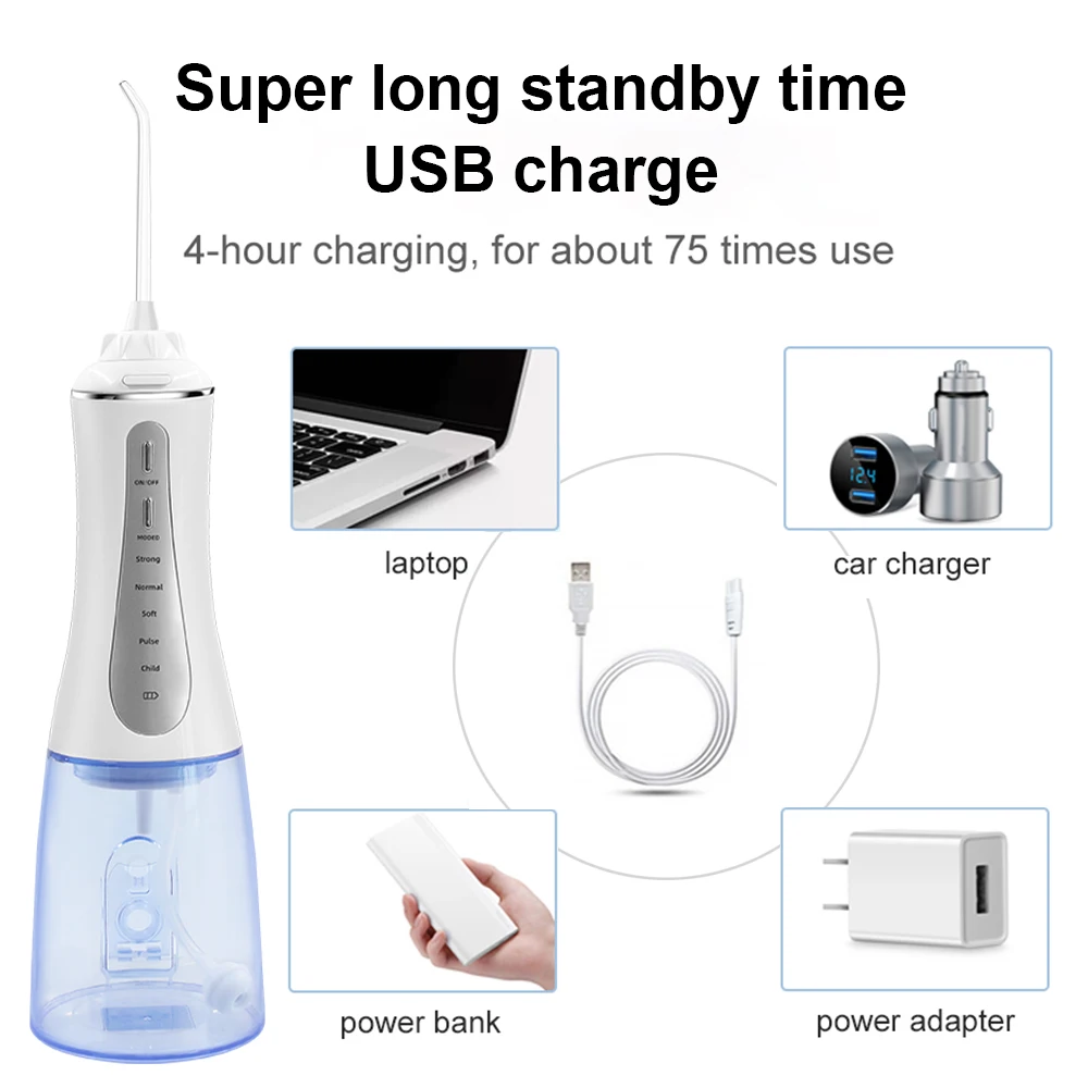 Ирригатор полости рта 350 мл USB 5 режимов |