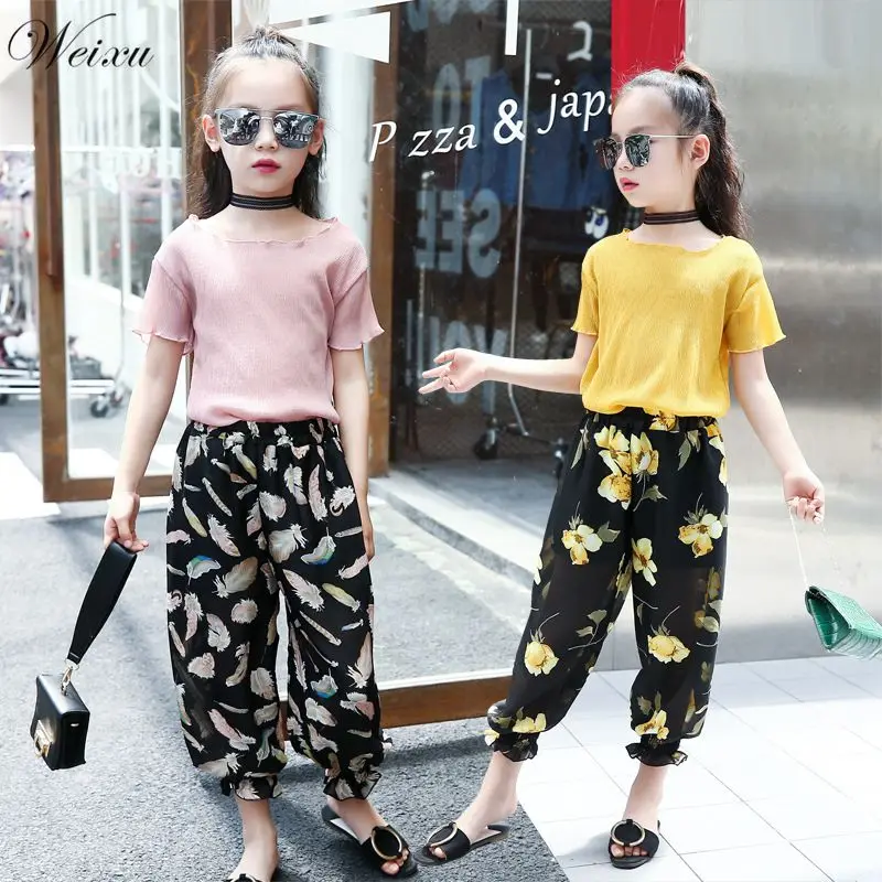 Комплект одежды для детей Детский летний комплект футболка с короткими рукавами