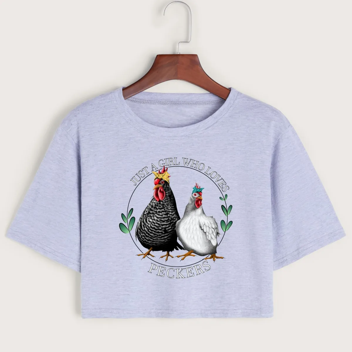 

Просто девушка, которая любит Peckers женский кроп рубашка обрезанная Футболка Топ, летняя футболка с короткими рукавами хлопковые топы Графич...