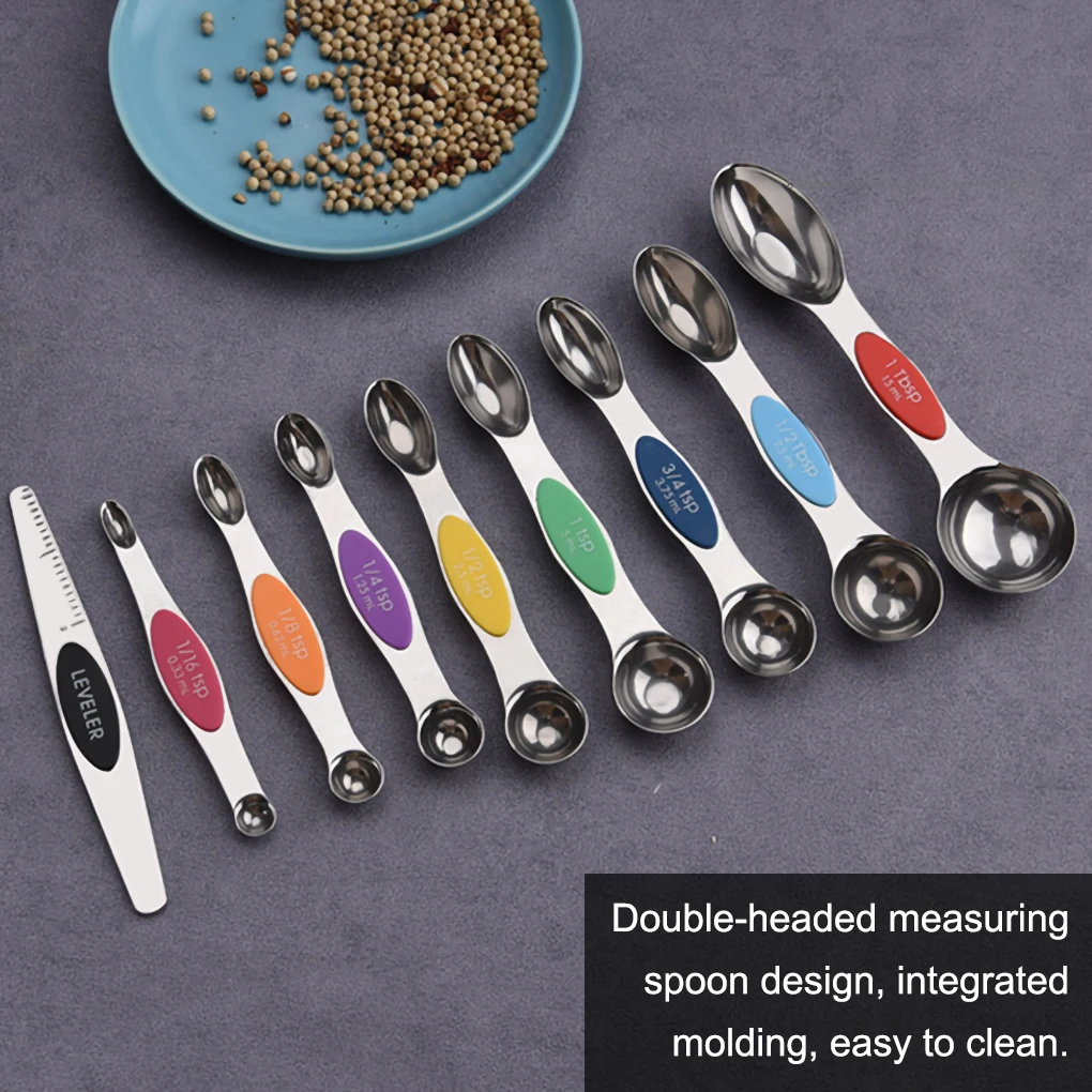 

Ложка-столовая из нержавеющей стали с двойной головкой, 6/8/9 шт.