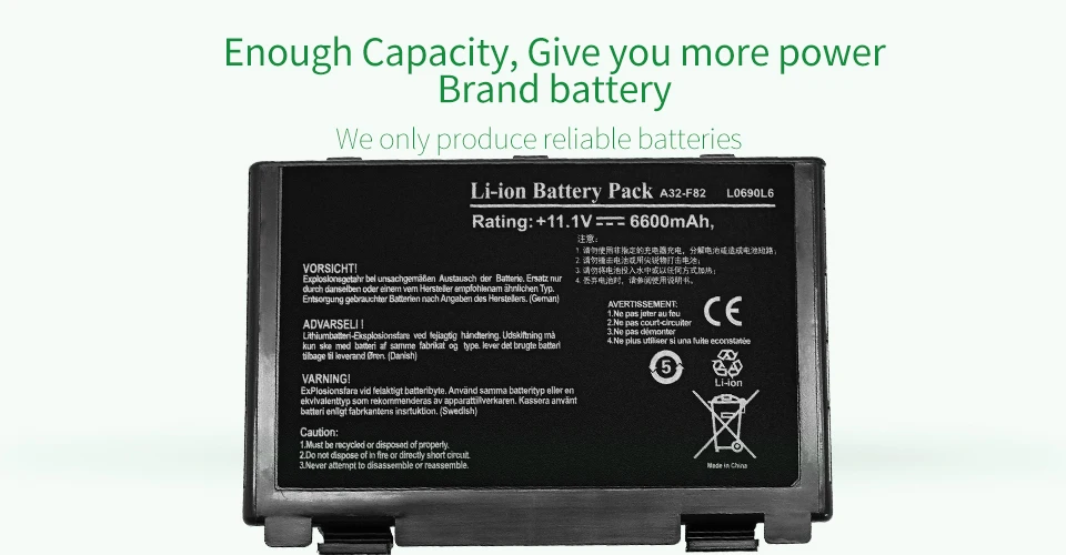 Apexway Батарея для Asus K60IJ K60IL K60IN K61 K61I K61IC K61L K6C11 K70A K70ID K70IJ K70IL K70AB K70AC K70AD K70AE K70I K70IC