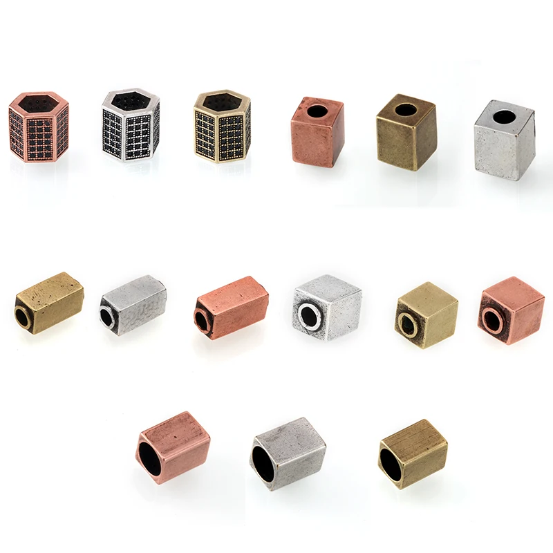 Металлические разделительные бусины разделители позолоченные/стальные цветные