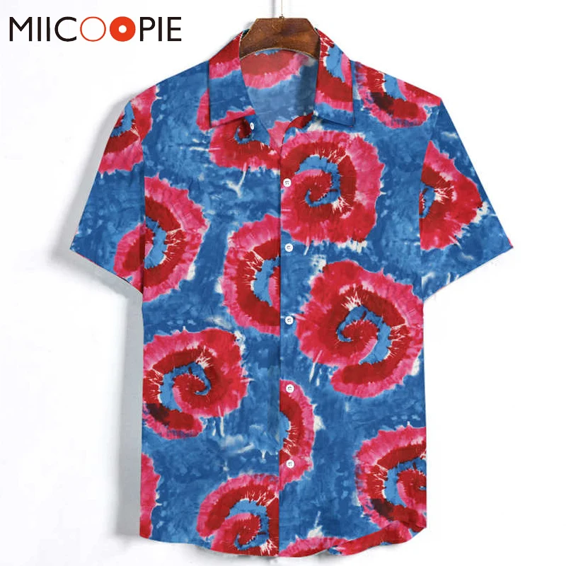 

Vintage Mens Clothing 2020 Summer Surfing Design Short Sleeve Hawaiian Shirt Men Streewear Hip Hop Mens Harajuku Shirts Dress