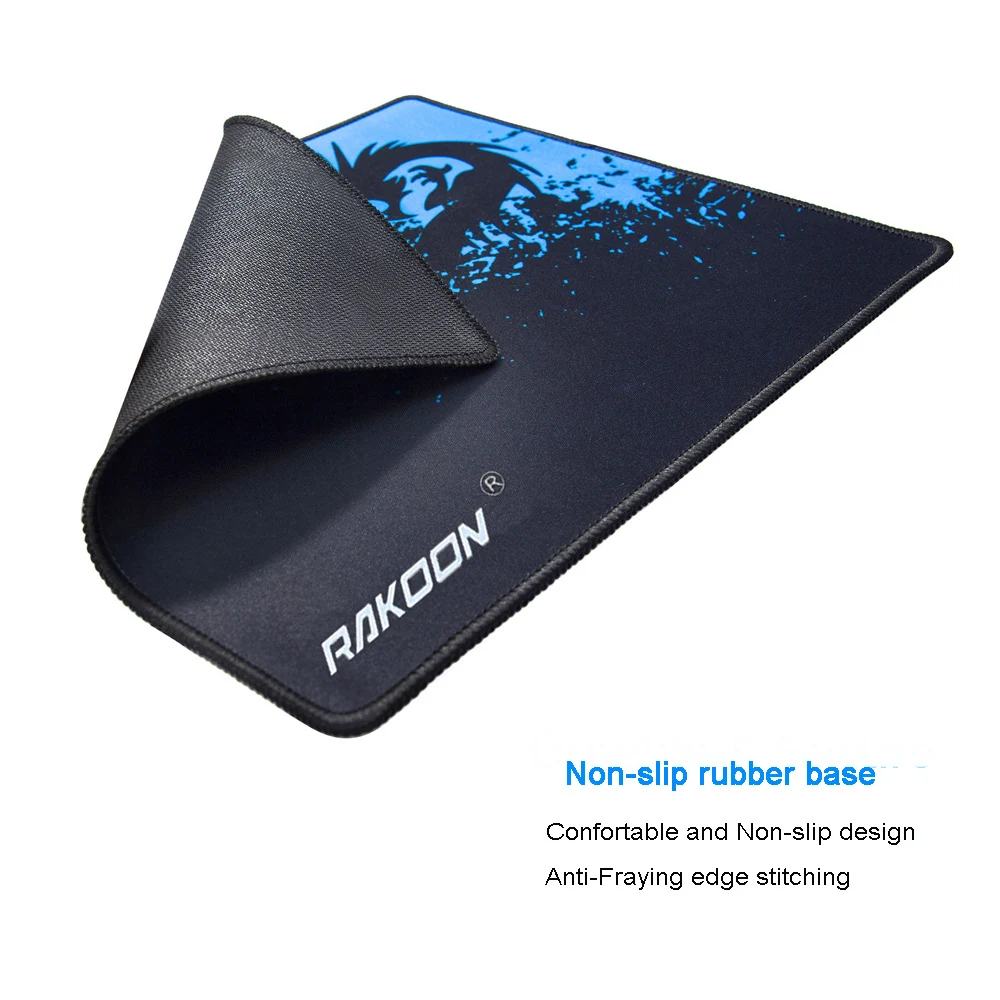 RAKOON игровой коврик для мыши анти-с блокировкой скольжения края водонепроницаемый коврик для мыши Натуральный каучук Коврик для мыши для геймера или ежедневного использования