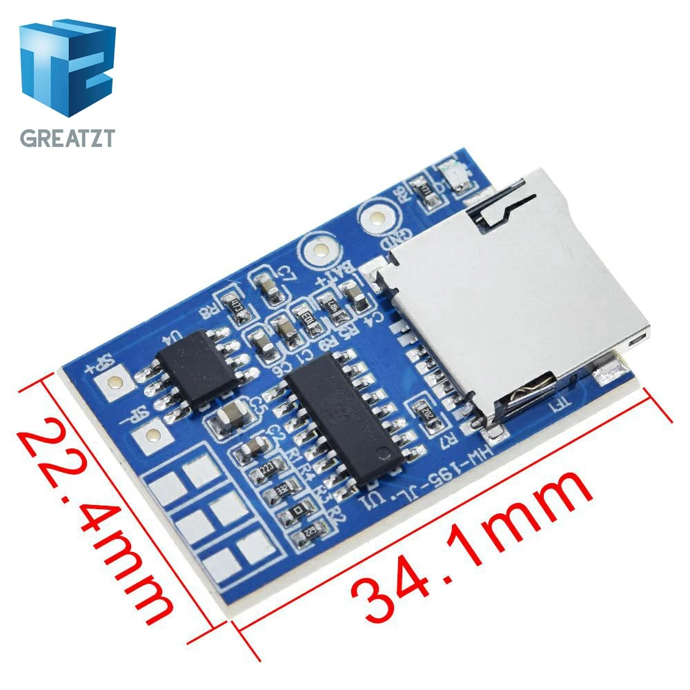 TF карта GREATZT GPD2846A MP3 декодер плата 2 Вт модуль усилителя для модуля питания Arduino