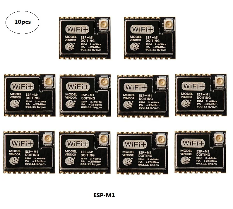 10 шт./упак. ESP-M1 Беспроводной модуль Wi-Fi ESP8285 совместим с ESP8266/FCC/CE/ul/Сертификация