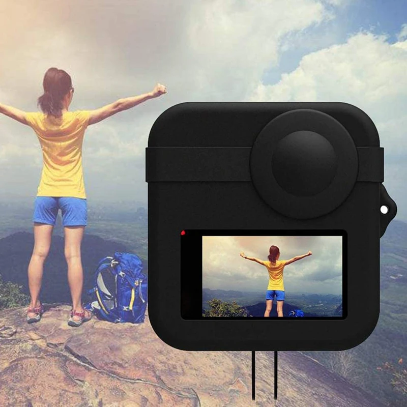 

GoPro MAX Action Camera Accessories Silicone Case for GoPro MAX Dual Lens Caps Case Cover Protective Case
