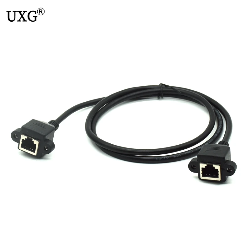 Cat5e 6e 8Pin RJ45 Кабель Женский к Винтовой Панели Монтажа Ethernet LAN Сеть 8 Пинов Расширение 30см 60см 100см.