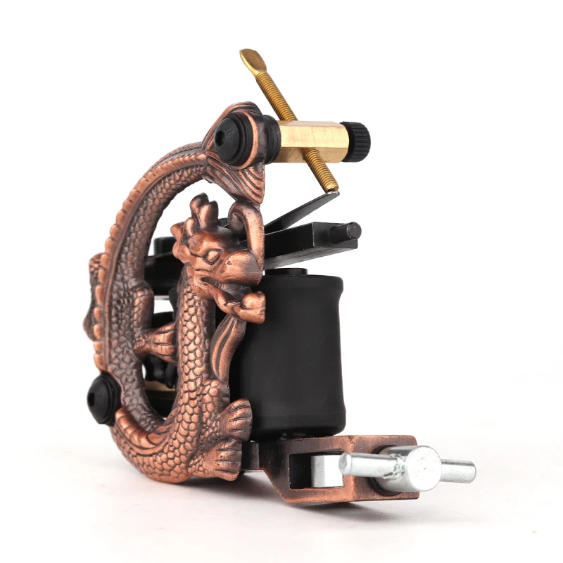 Новейшая дешевая Татуировка машины пистолет в Форме Дракона ручные тату 10