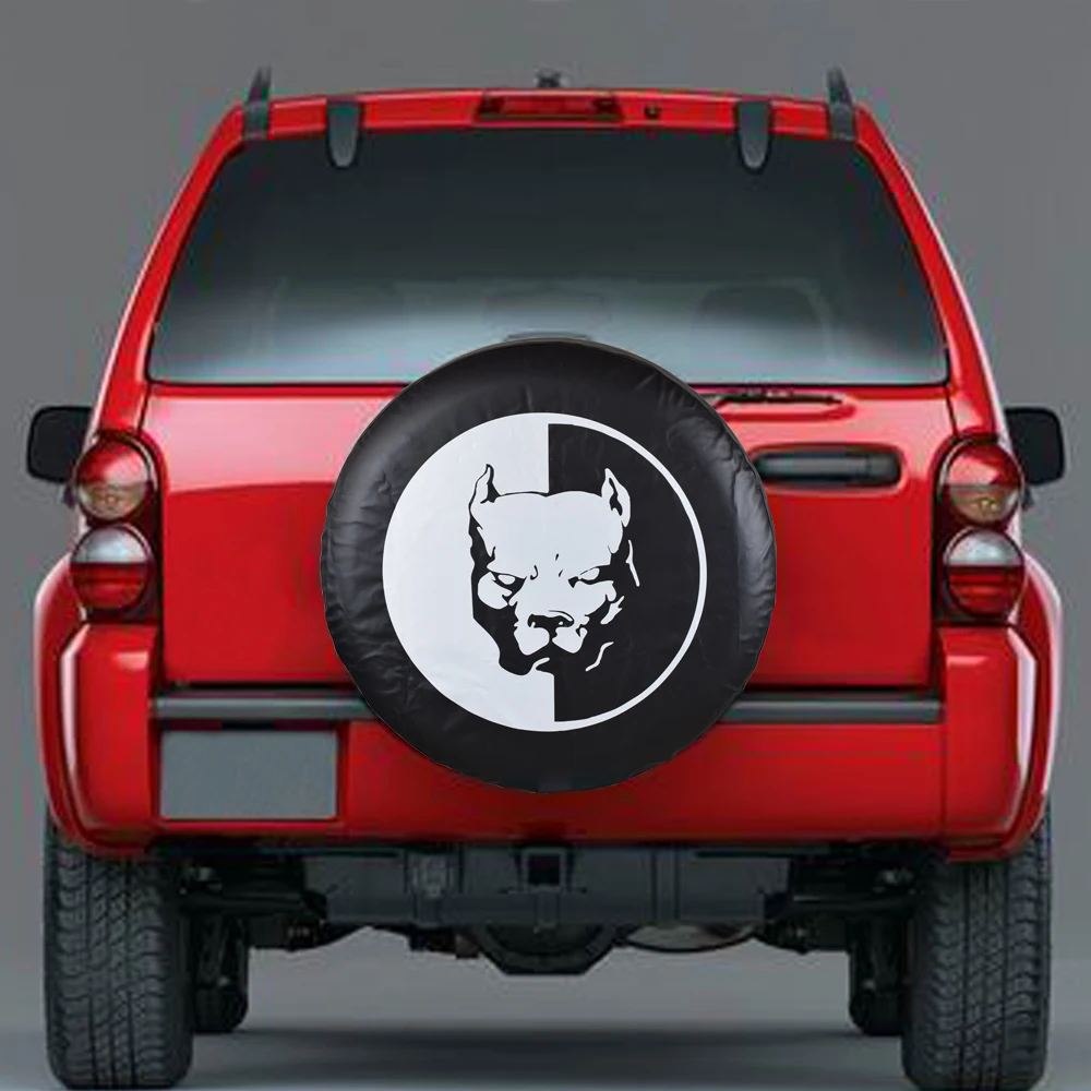 

For Jeep RV SUV Truck Wagon Pickup 14" 15"16"17" Inch PVC Leather Universal Spare Tire Cover Waterproof Dustproof Anti-UV