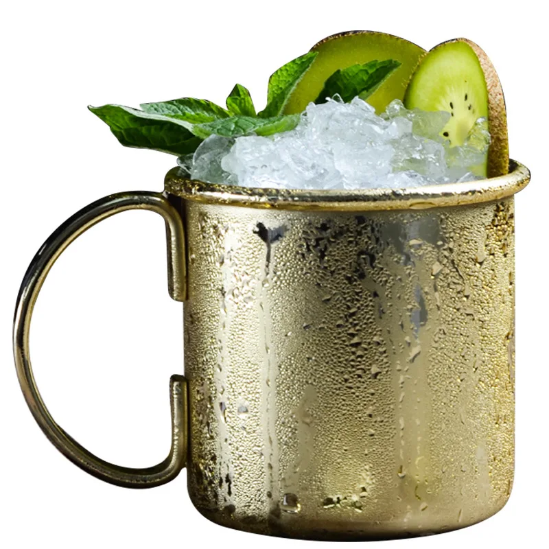 

Stainless Steel Moscow Mule Mug Pub Bar Cups for Mint Julep Cocktails Beer Coffee 500ml 18OZ Metal Mugs