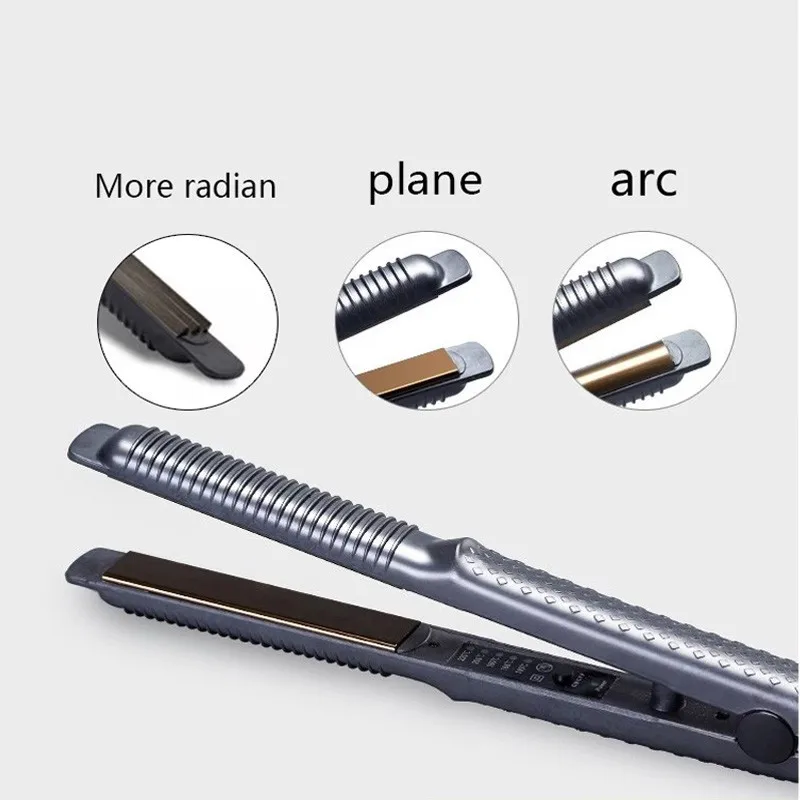 Pro Electronic Hair Curling Irons Curler Straightener Flat Iron Corrugated Crimper Waves Fast Temperature Control tool | Красота и
