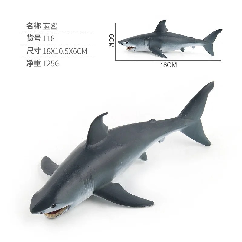 

2020 New Arrivals Ocean Sea Life SHARK Simulation Animal Model Plastic Cement Toys Kids Educational Collectible Toys for Gifts