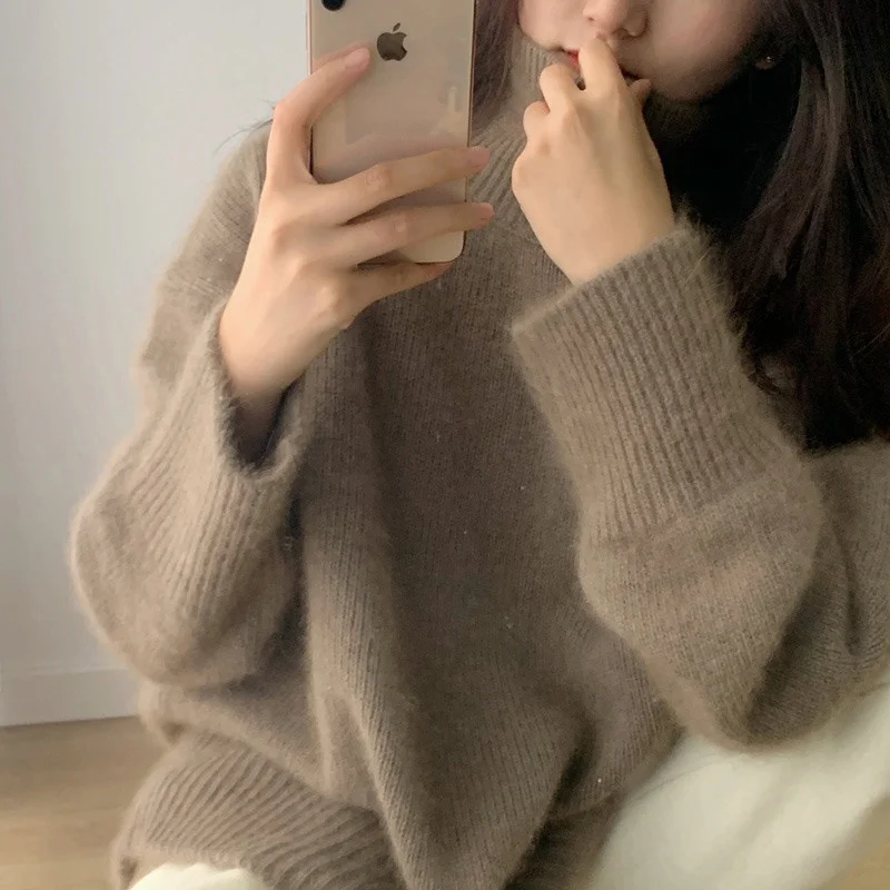 

CMAZ 2021new Korean Style Surrogate Shopping Soft Glutinous Crane Velvet European Goods Pullover Thickened Raccoon Velvet Turtle