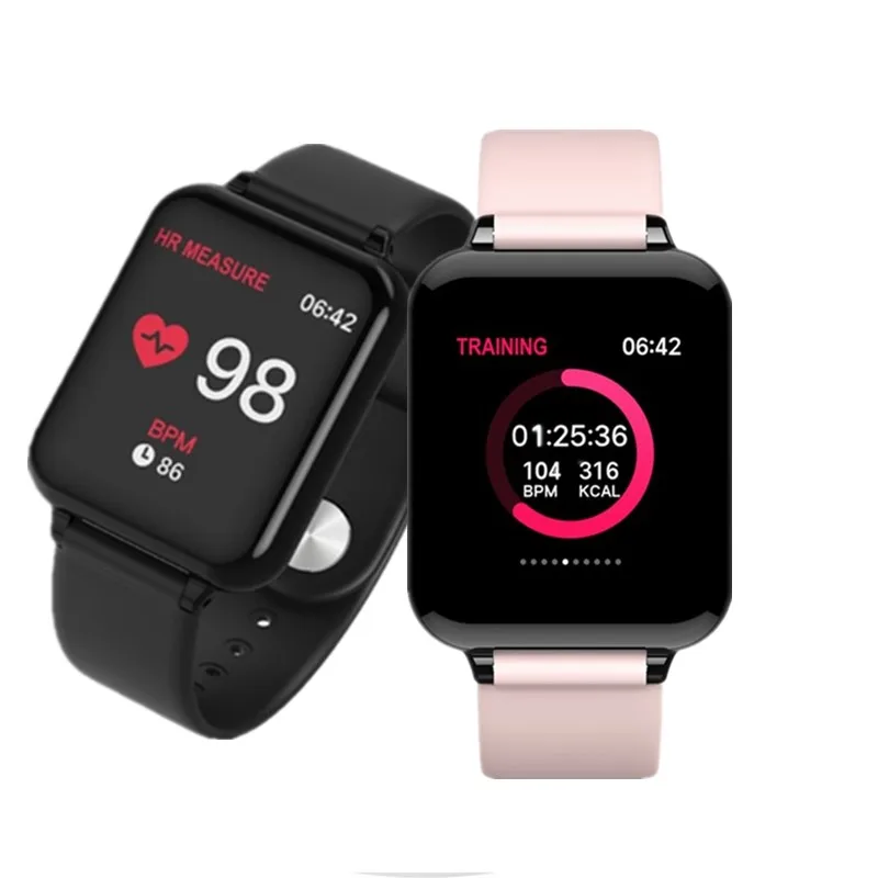 

B57 sport watch waterproof Heart Rate Monitor Blood Pressure Functions electronic smartwatch bluetooth for android iphone apple