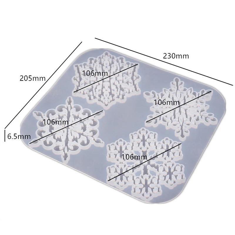 

Snowflake Coaster Resin Mold For DIY UV Resin Mould Coaster Silicone Molds Art Craft Jewelry