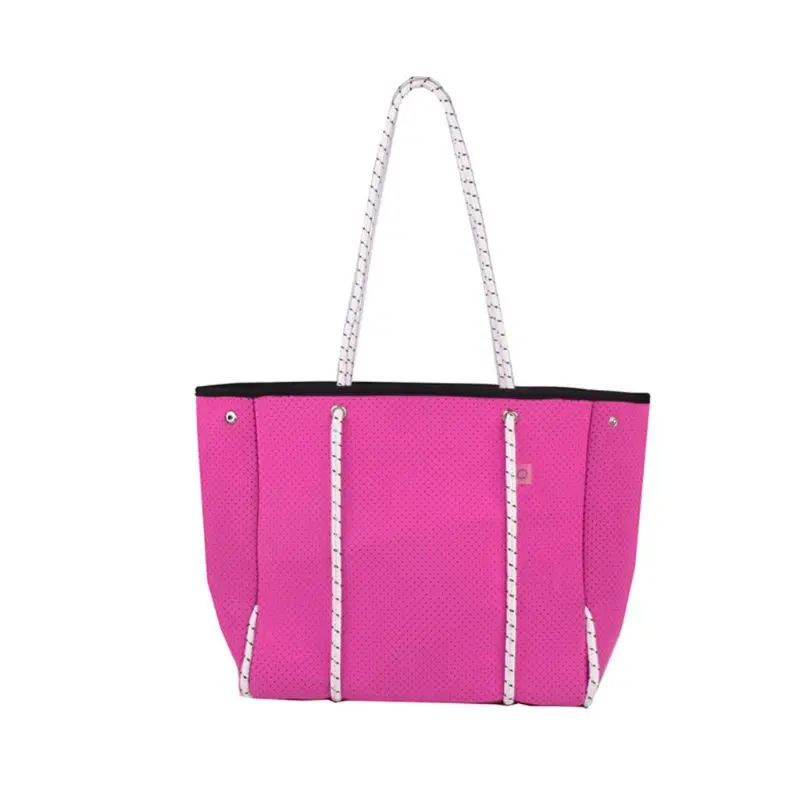 

Large Capacity Neoprene Shoulder Bag Casual Tote Summer Beach Shopping Handbag Q1QA