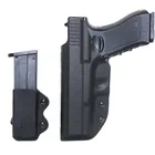Кобура IWB Kydex для пистолета Glock 17 22 43 43X, кобура для пистолета страйкбола, скрытый чехол для переноски, 9 мм чехол, аксессуары для охоты