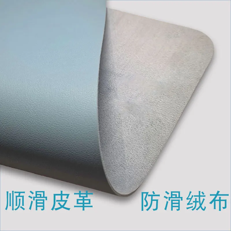 

Pure color large mouse pad non-slip plush pvc leather office computer desk game pad