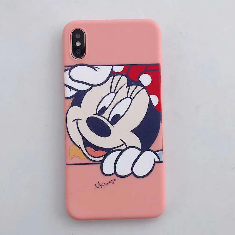 Лаванда Модный Мини-чехол для мобильного телефона с Микки Маусом для iPhone 11p 7 6 8 plus, розовый чехол для мобильного телефона с сердечками для iPhone XS max, чехол для телефона - Цвет: Лаванда