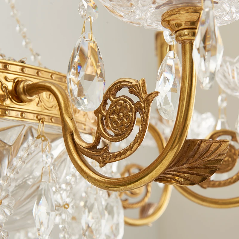 Рисунок 6 - Европейская медная хрустальная люстра для гостиной